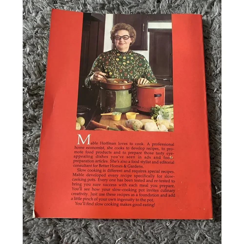 Crockery Cookery By Mabel Hoffman - 1975 Vintage Cookbook Paperback